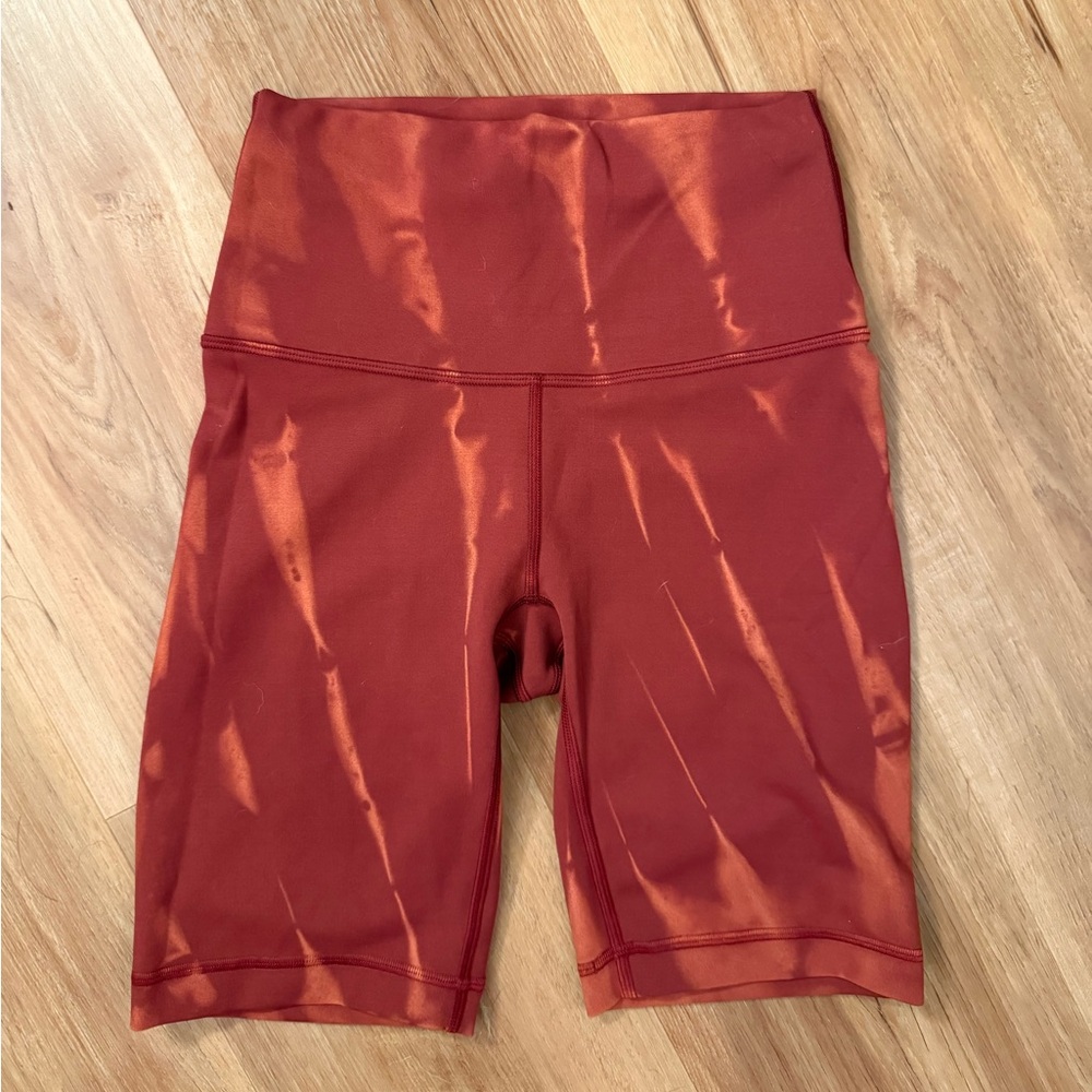 Lululemon Wunder Train Shorts Womens Size 2 Fade Red Merlot High Rise Training